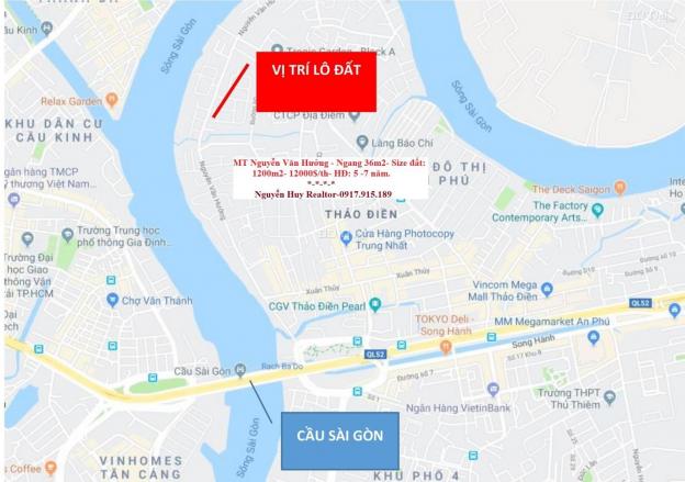 Cho thuê nhà 2MT Nguyễn Văn Hưởng - DT: 560m2 - Giá: 180 triệu/tháng