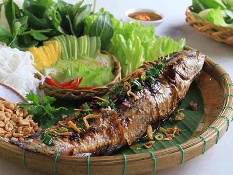 Cá lóc nướng trui
